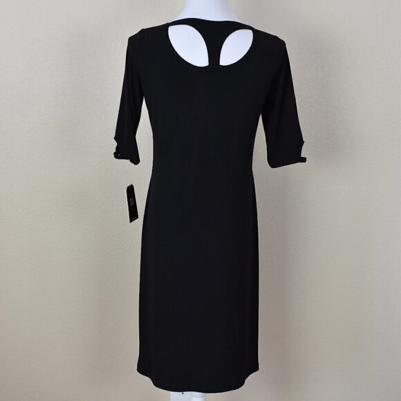 Clara Sun Woo Black Cut Out Dress XS NEW - Picture 4 of 9